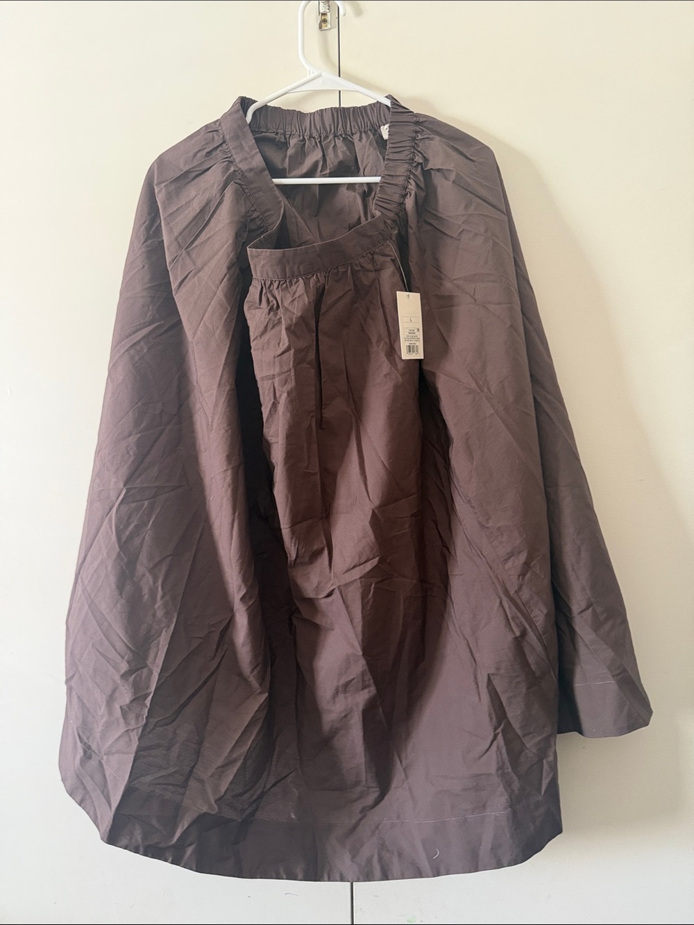Women's Brown Lightweight A-Line Coat